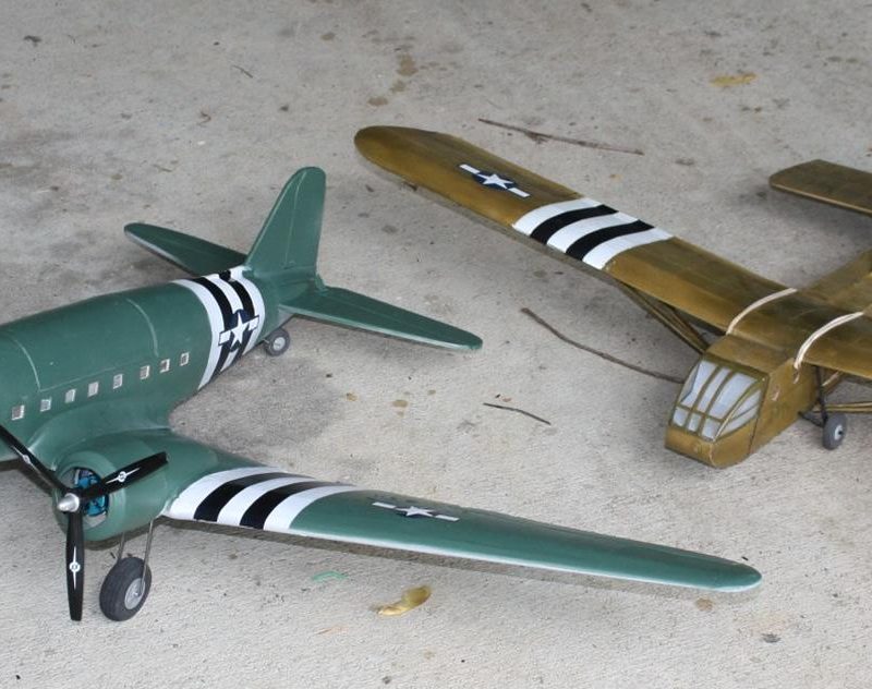 C-47 and WACO glider